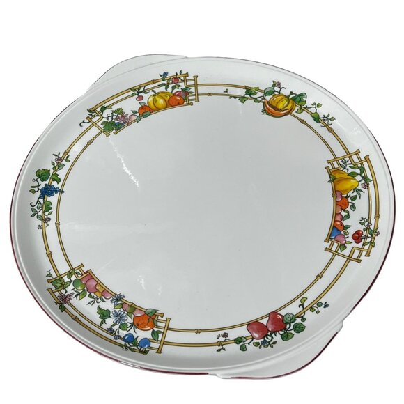 MON JARDIN Villeroy & Boch CAKE PLATE 13" Diameter NEW NEVER USED Luxembourg - Picture 2 of 5